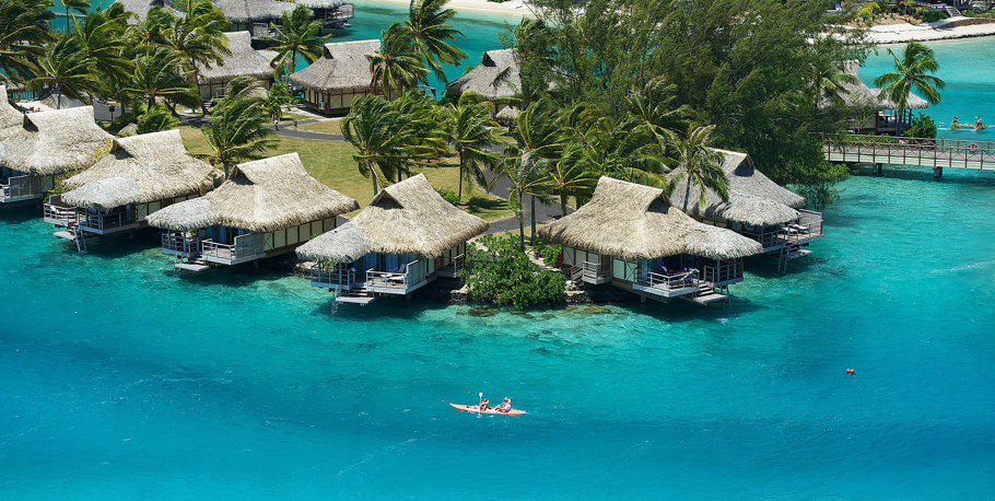 Kayaking at Intercontinental Moorea