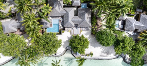 Tahaa Royal Pool Beach Villa Aerial View