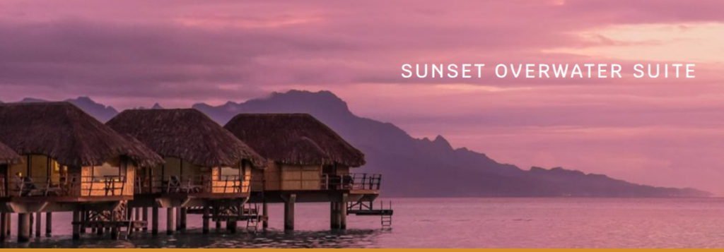 tahaa sunset overwater