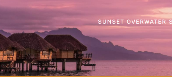 tahaa sunset overwater