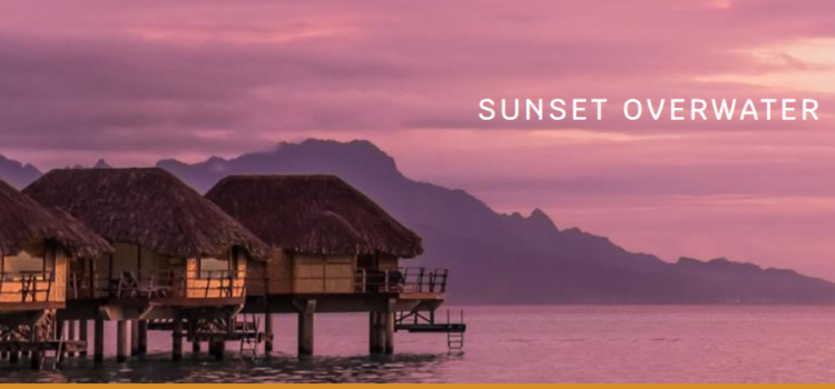 tahaa sunset overwater