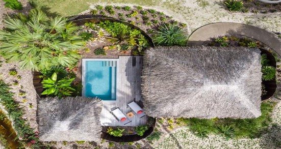 Le Bora Bora Garden Pool Villa enclosed garden