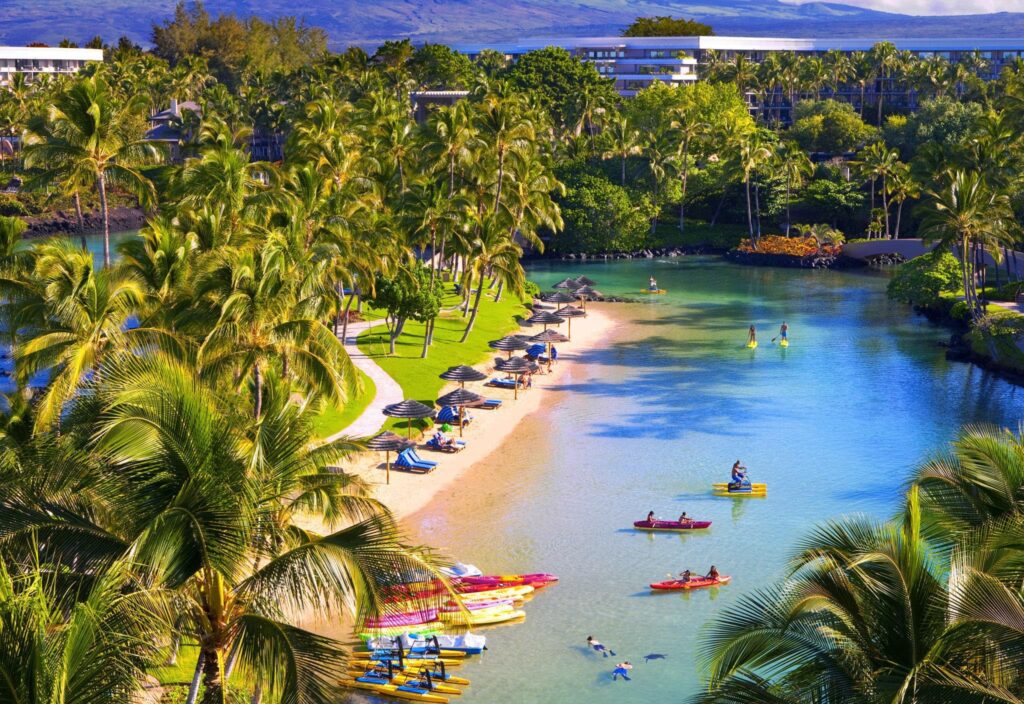 Hilton Waikoloa Saltwater lagoon