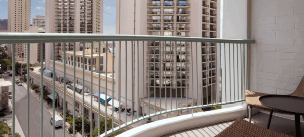 Sheraton Kaiulani City King balcony