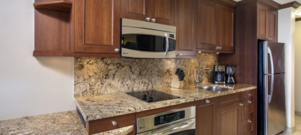 napilili-oceanfront studio kitchen