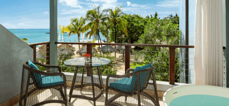 Longshore Beachfront Two-Story One Bedroom Butler Villa Suite w/ Tranquility Soaking Tub - 1B