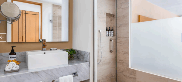 Secrets Aura Cozumel pool Swim Up Bathroom