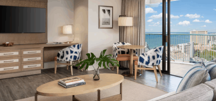 SHeraton Kaiulani Corner L room