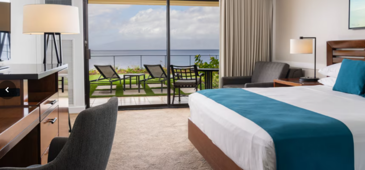 Moana Oceanfront Lanai, Larger Guest room, 1 King,