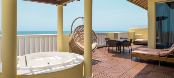 JOIA Rose Hall penthouse oceanfront jacuzzi balcony
