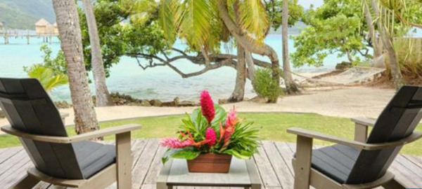 la tahaa BEach Pool VIlla Beachfront