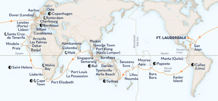 129-Day Grand World Voyage 2027 Holland America