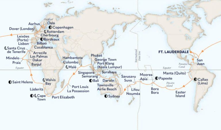 129-Day Grand World Voyage 2027 Holland America