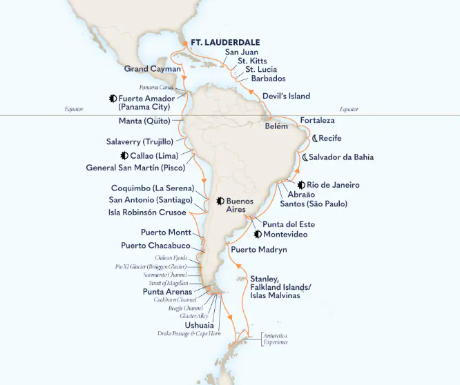 70-DAY Grand Voyage Holland Cruise