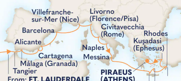 Holland America 25-Day Mediterranean Cruising