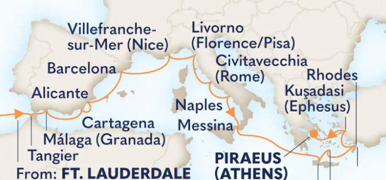 Holland America 25-Day Mediterranean Cruising