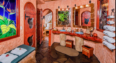 peace loge costa rica Artisan Guest Room Double Beds bathroom