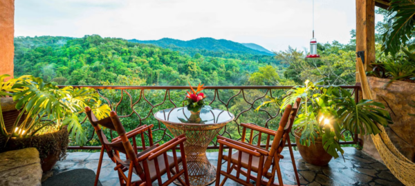 peace loge costa rica Artisan Guest Room Double Beds balcony