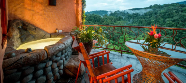 peace loge costa rica Artisan Guest Room Double Beds balcony tub