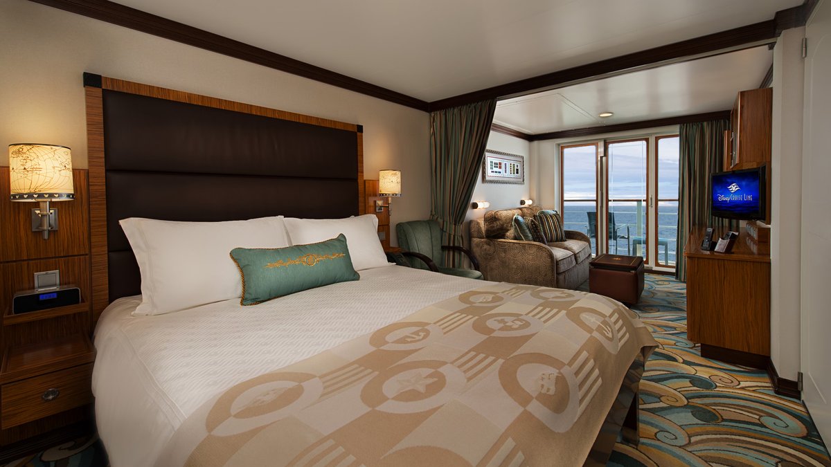 Concierge Family Oceanview Stateroom with Verandah aboard Disney Magic