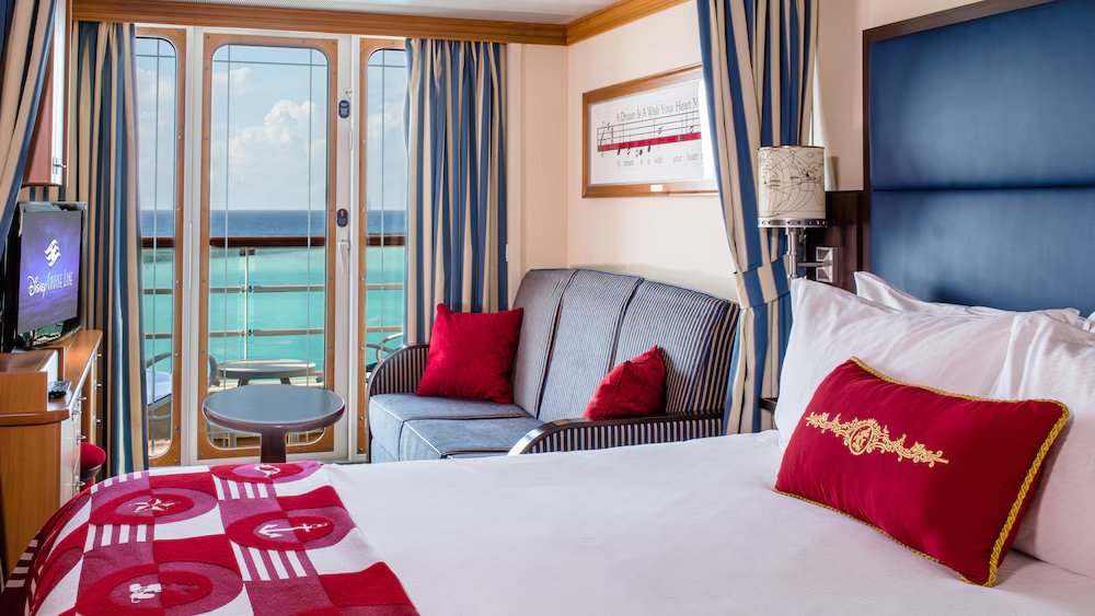 Deluxe Oceanview Stateroom with Verandah aboard Disney Magic