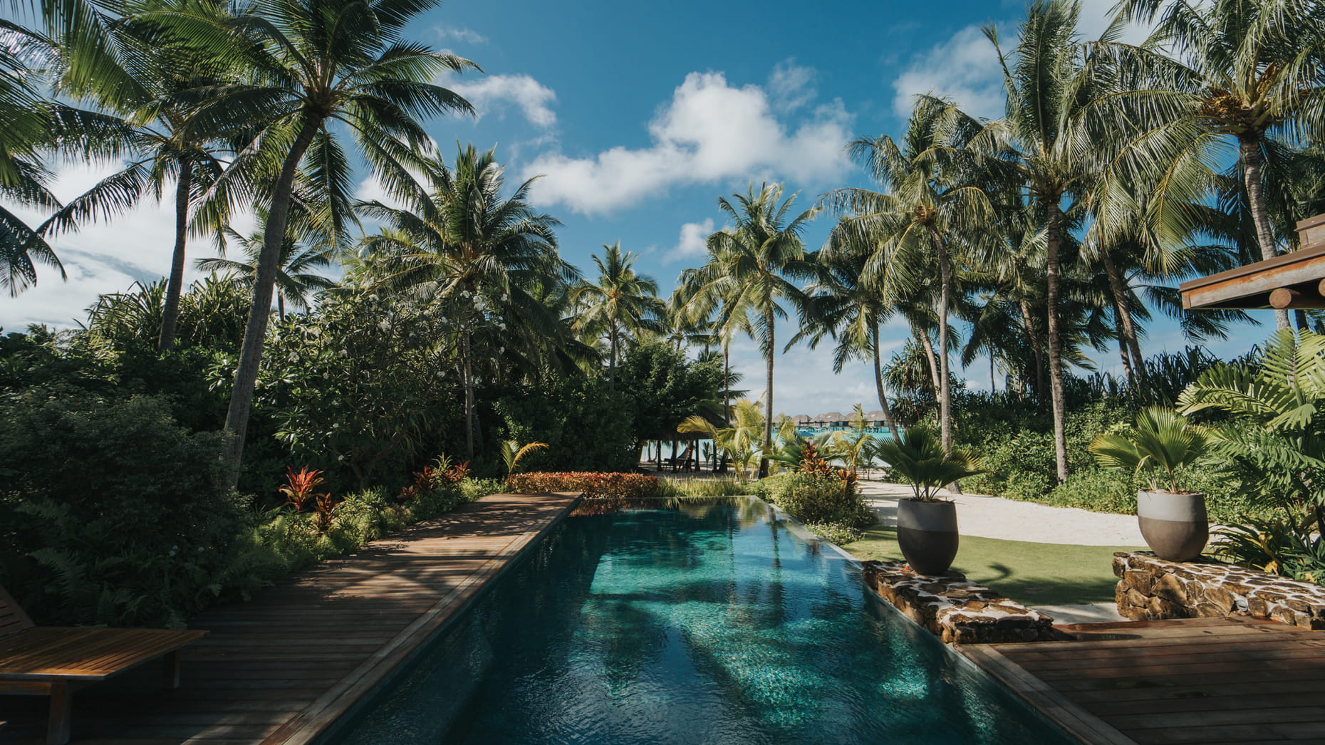 Beachfront Villa Estate exterior with private pool
