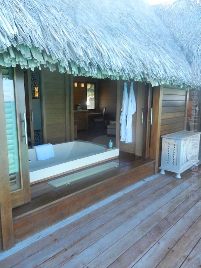 Otemenu Overwater Plunge Pool villa soaking tub