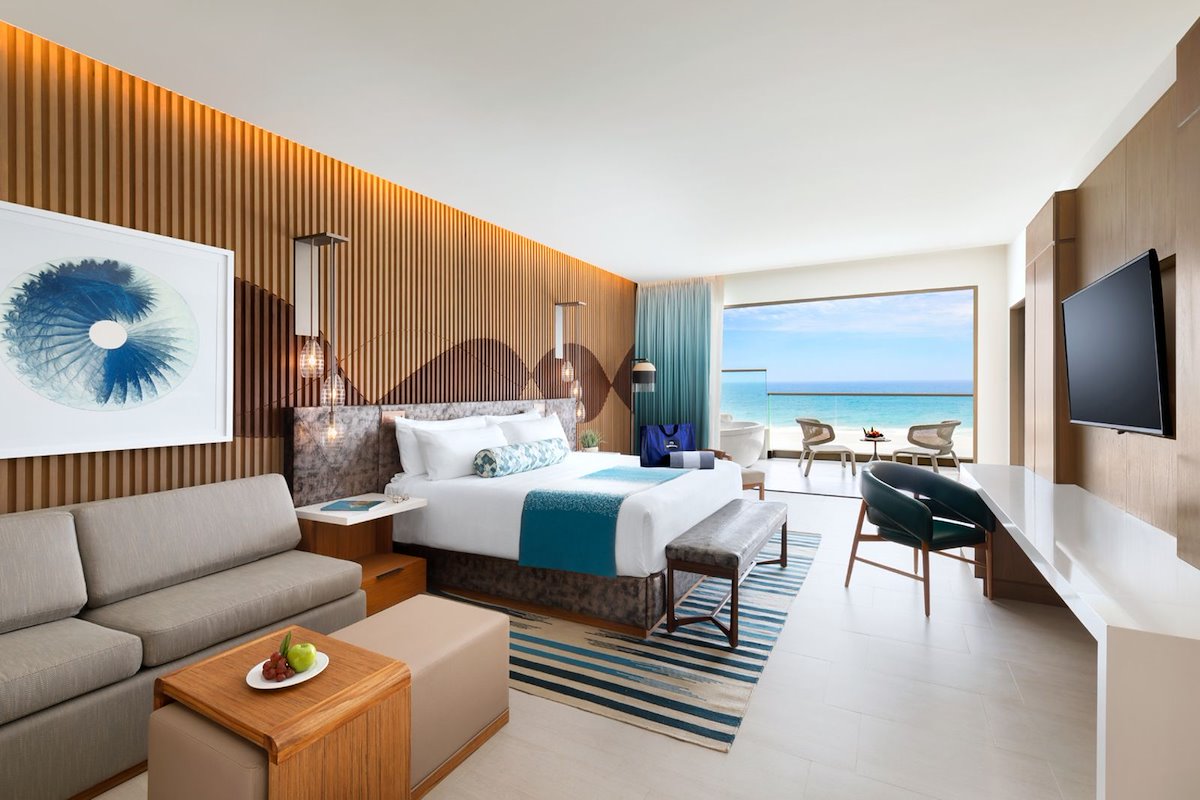 Hard Rock Hotel Los Cabos Deluxe Family suite king bedroom