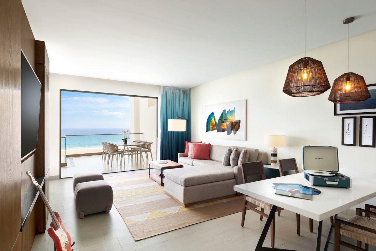 Hard Rock Hotel Los Cabos Deluxe Family suite living area