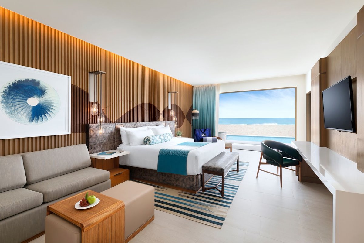 Hard Rock Hotel Los Cabos Deluxe Partial Ocean View two queen bedroom