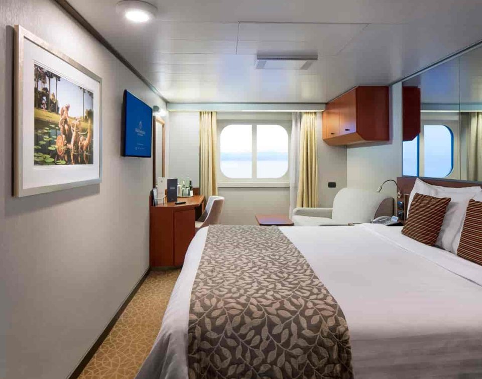 Oceanview Stateroom aboard Holland America Nieuw Amsterdam
