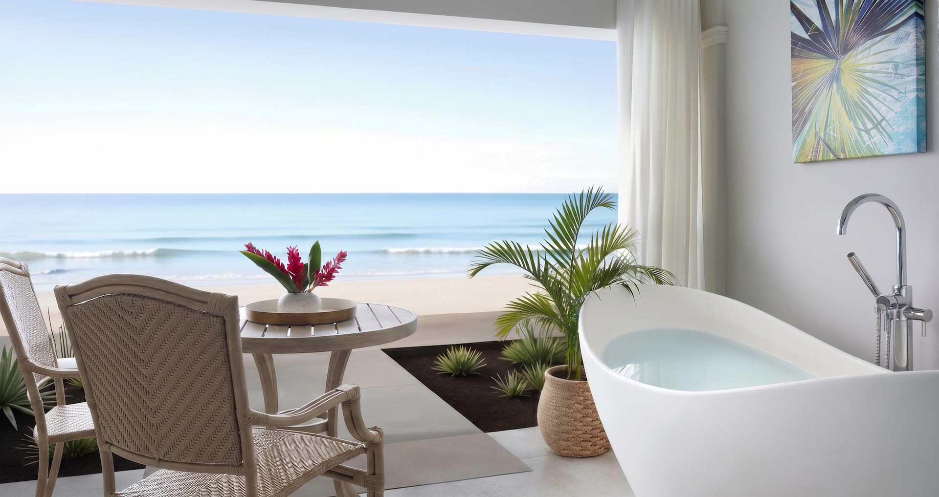 Sandals Caribbean Cay — Windsor Beachfront Walkout Club Room w/ Patio Tranquility Soaking Tub