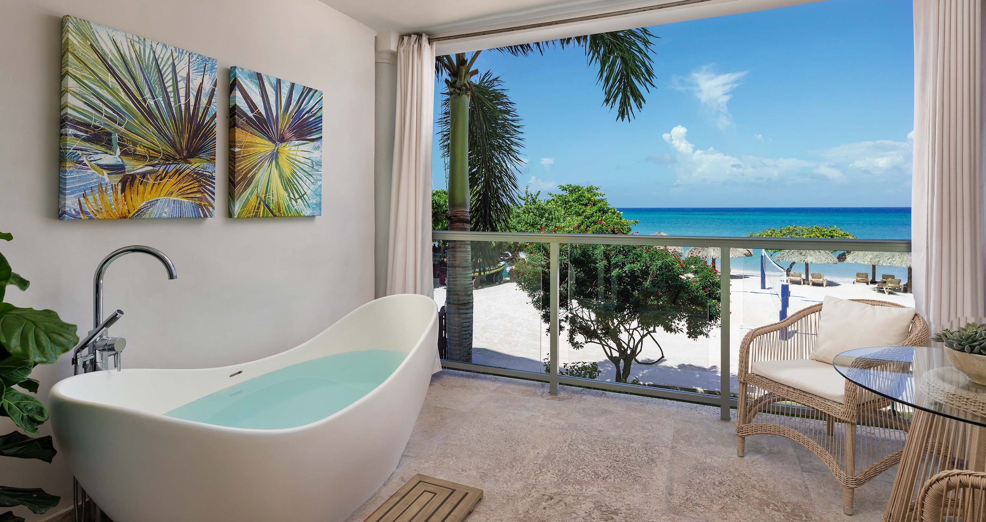 Sandals Montego Bay — Beachfront One-Bedroom Butler Suite w/Balcony Tranquility Soaking Tub
