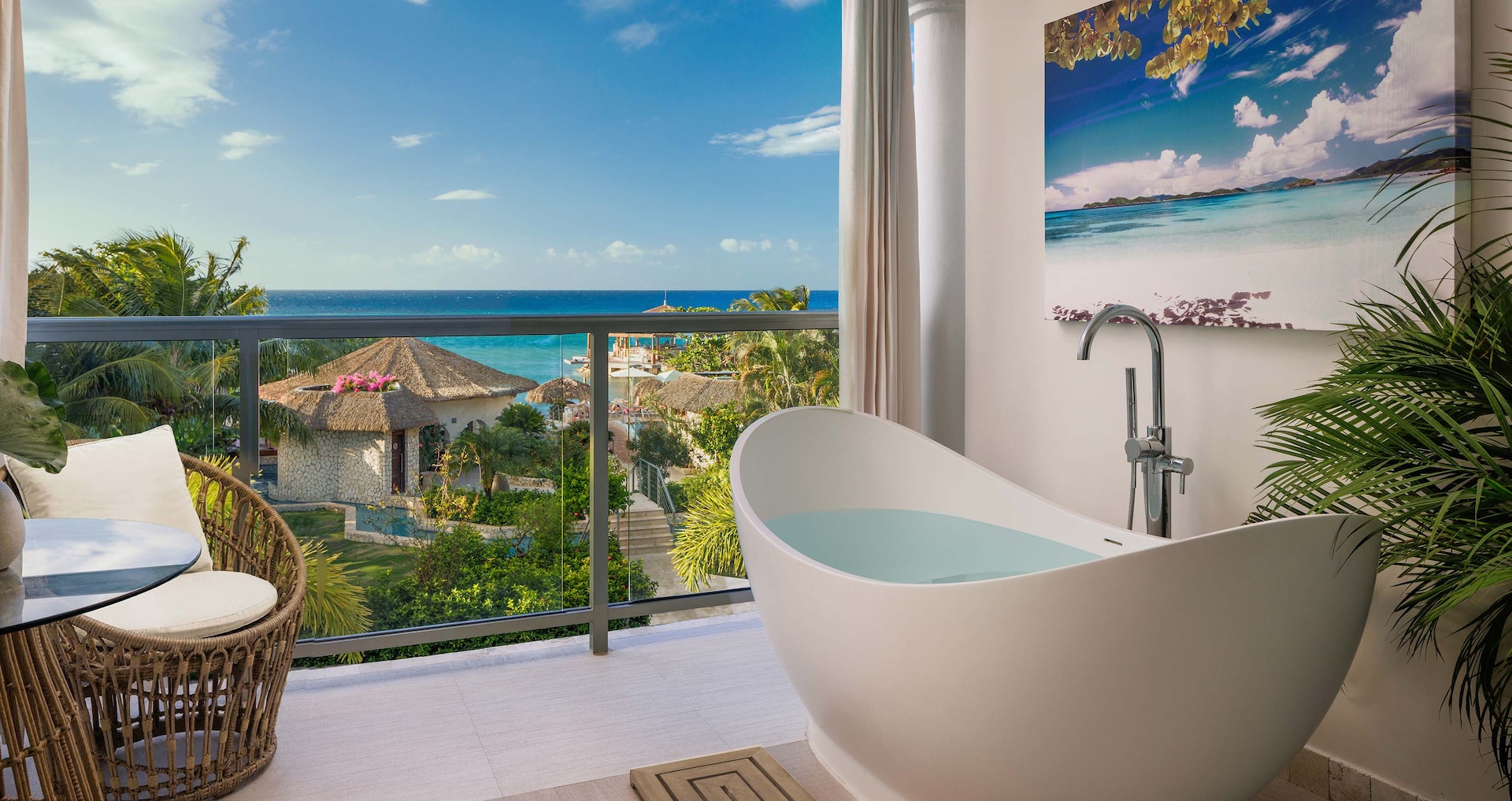 Sandals Montego Bay — Crystal Lagoon Honeymoon Oceanview Luxury Room w/ Balcony Tranquility Soaking Tub