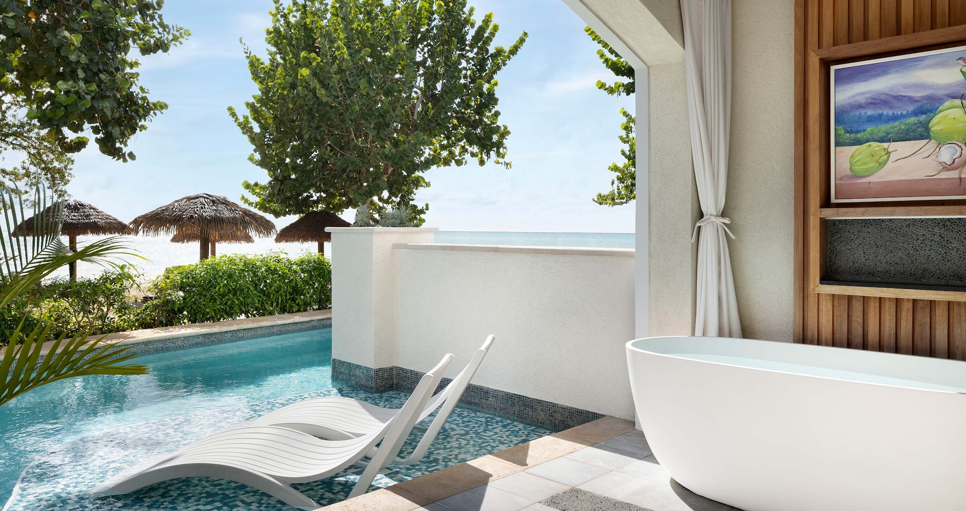 Sandals South Coast — Longbeach Beachfront Swim-up Club Level Suite w/ Patio Tranquility Soaking Tub