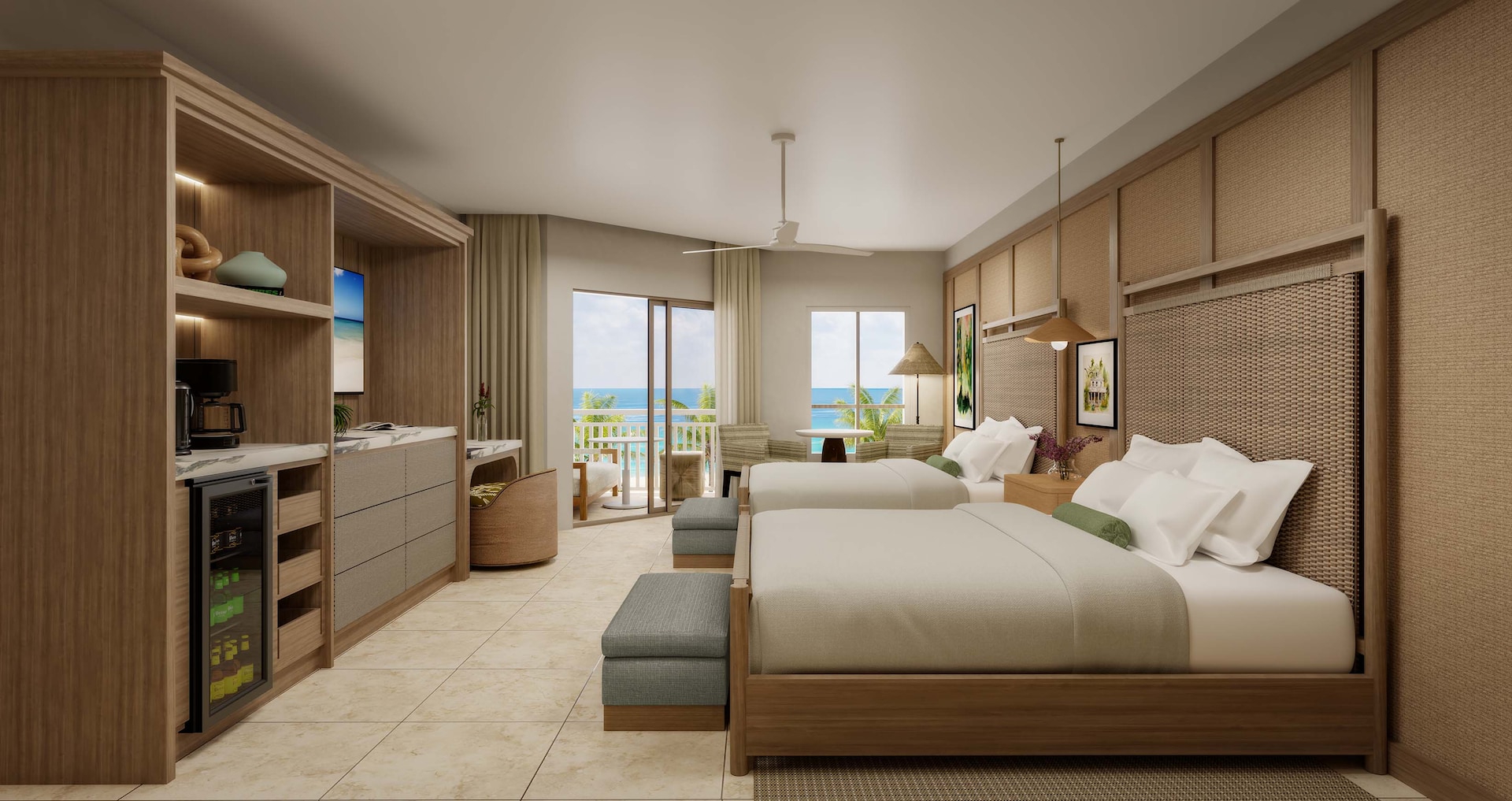 Sandals South Coast — Silver Sun Beachfront Club Two Queen Junior Suite