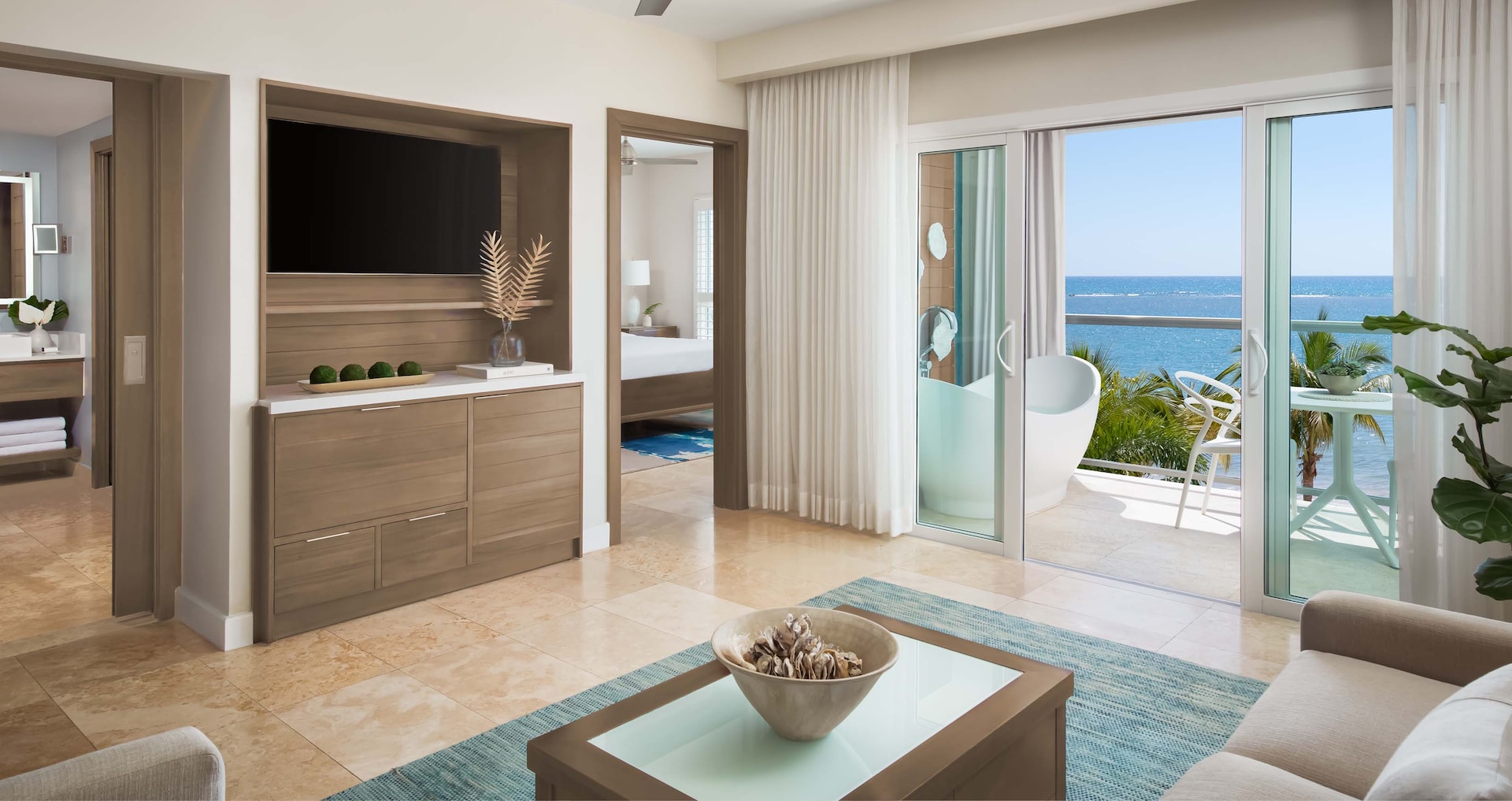 Sandals South Coast — Starlight Beachfront One Bedroom Butler Suite w/ Balcony Tranquility Soaking Tub