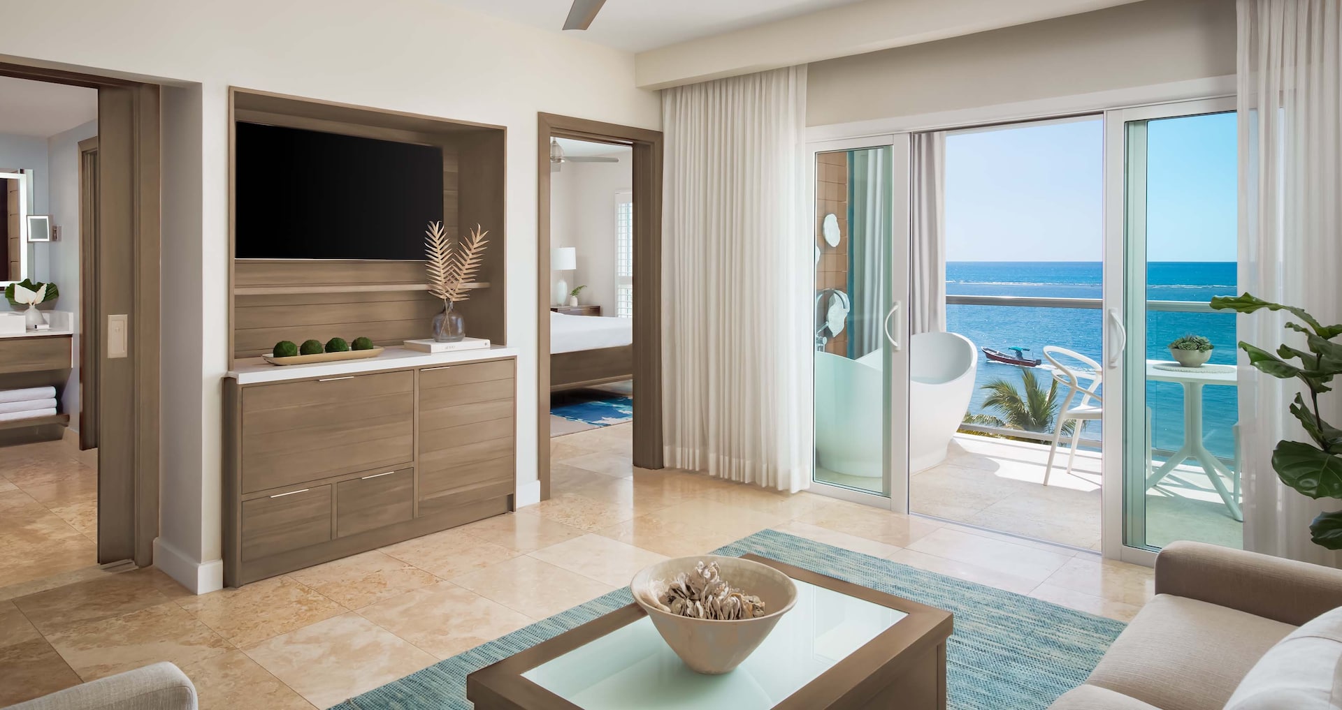 Sandals South Coast — Starlight Beachfront Penthouse One Bedroom Butler Suite w/ Balcony Tranquility Soaking Tub