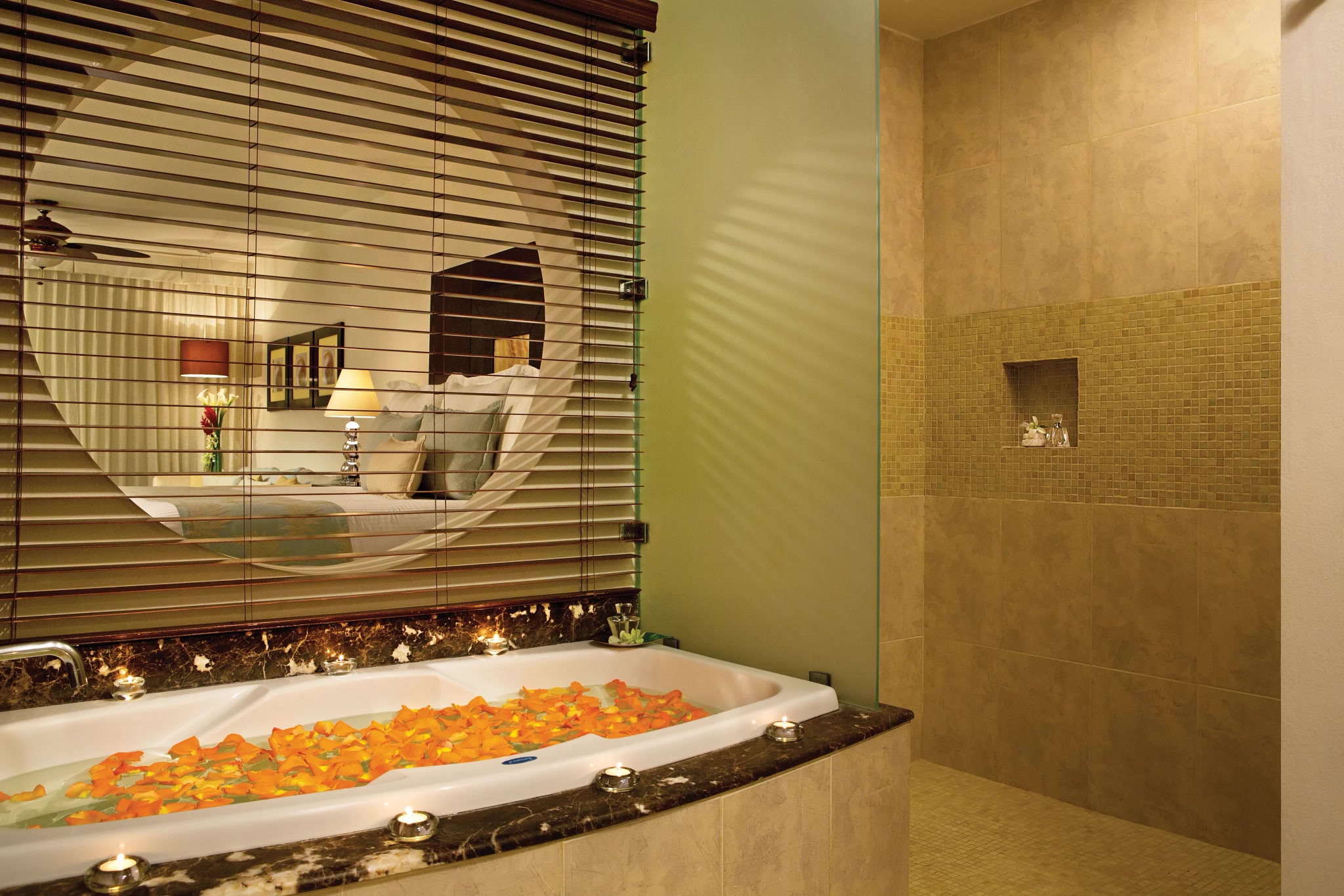 Secrets Aura Cozumel Junior Suite Oceanview bathroom