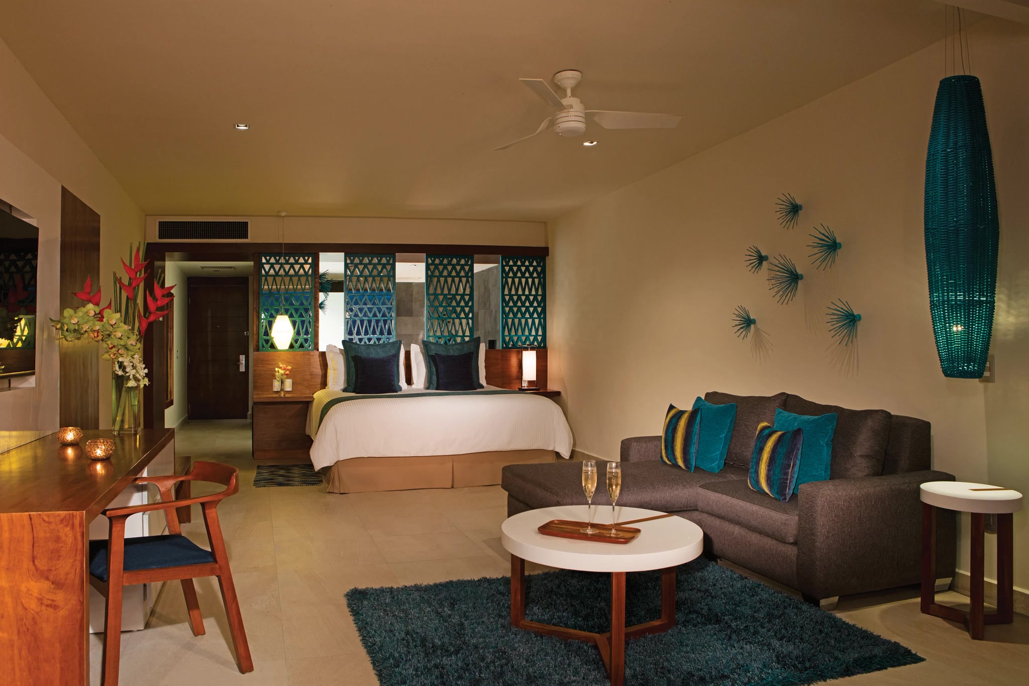 Secrets Aura Cozumel Preferred Club oceanview bedroom