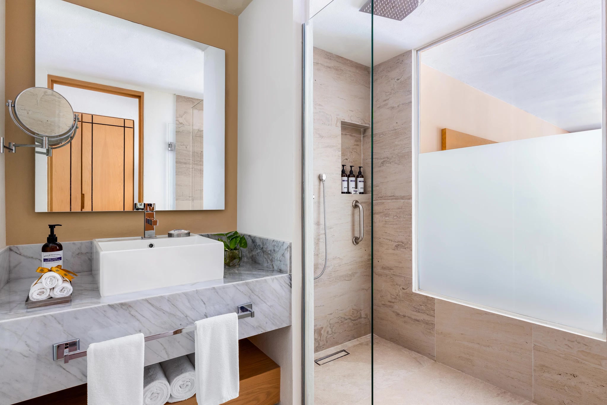 Secrets Aura Cozumel Junior Suite Private Pool bathroom