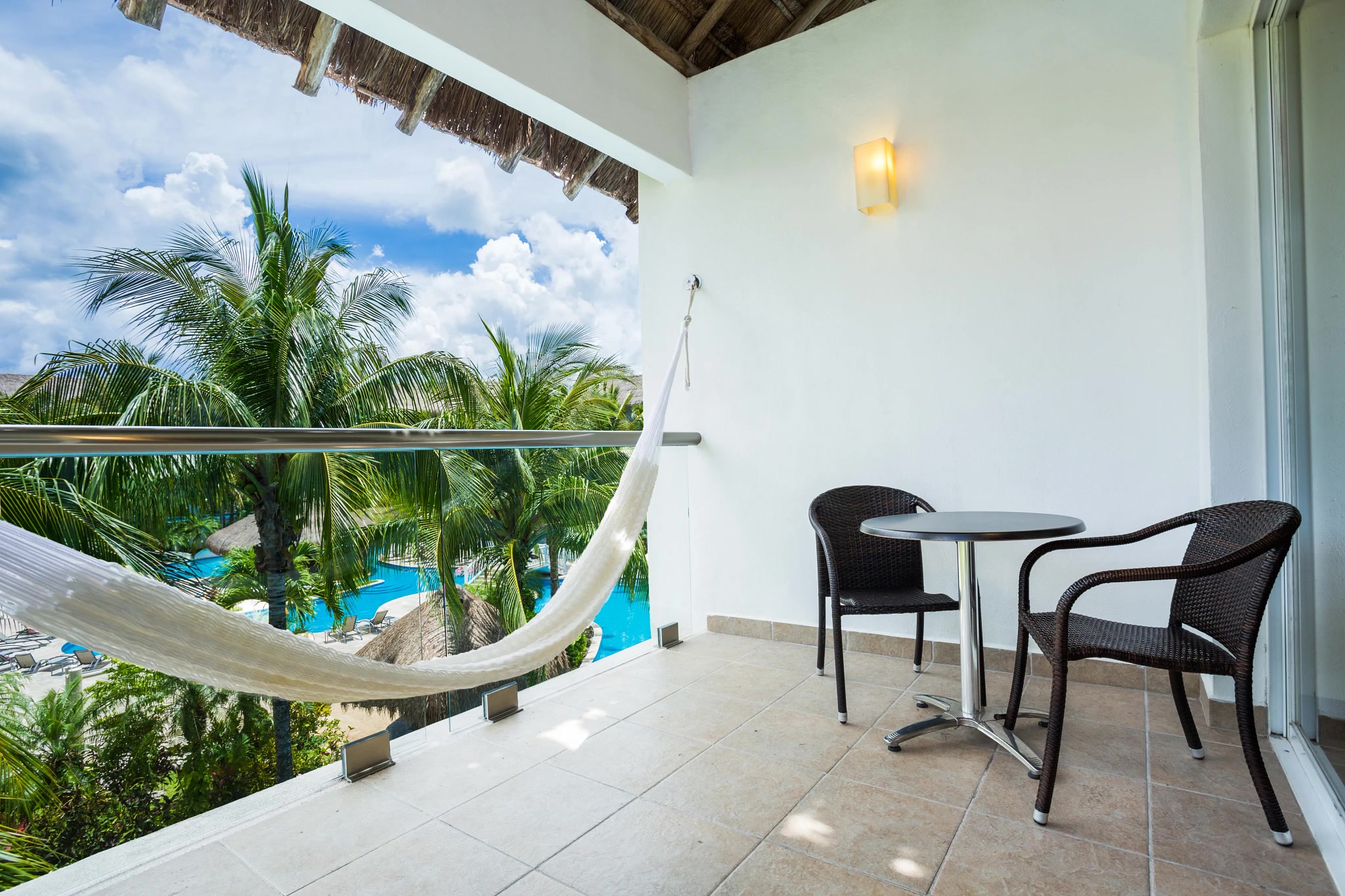 Secrets Aura Cozumel Junior Suite Private Pool furnished terrace