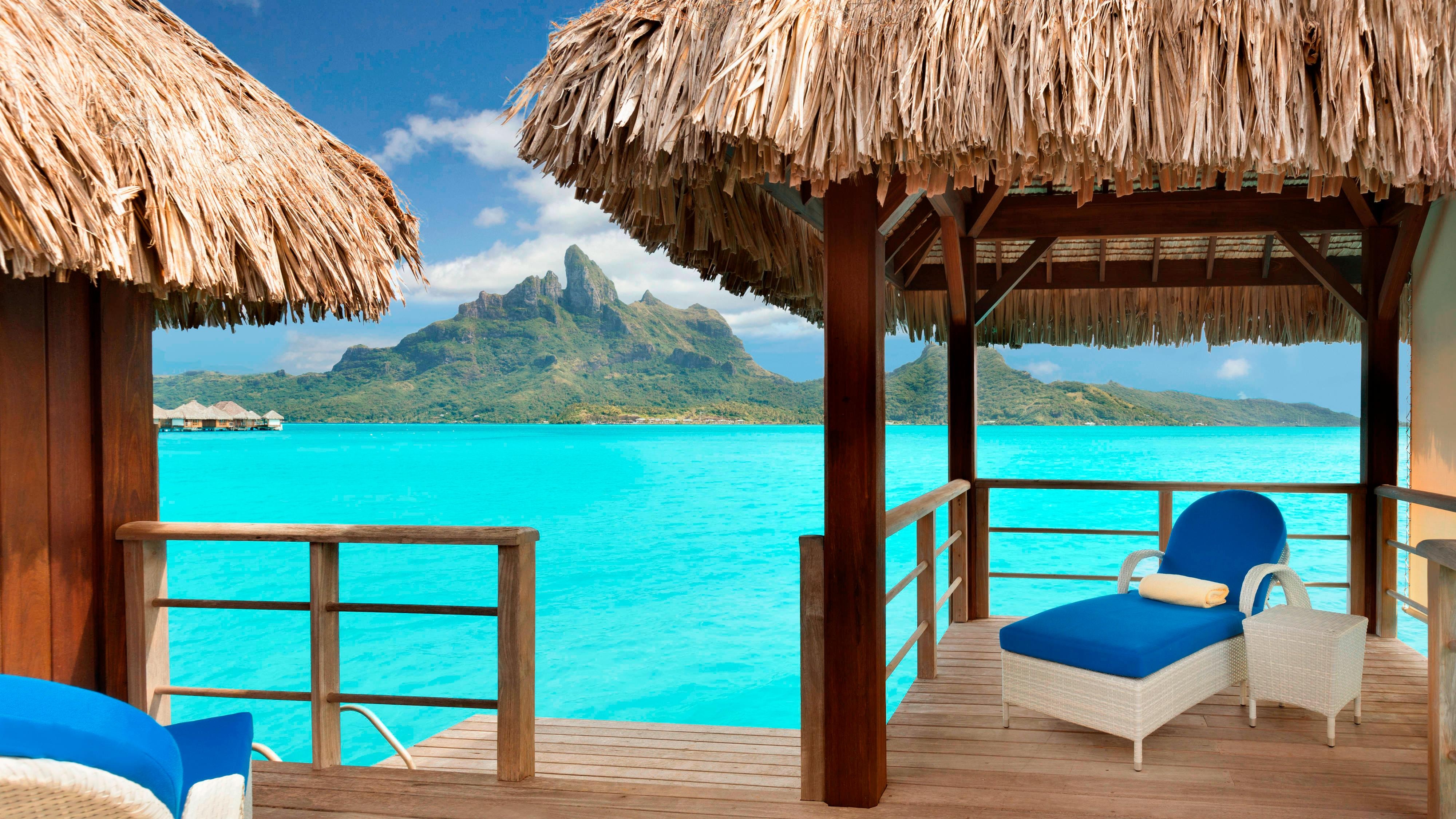 St Regis Bora Bora Deluxe Island View overwater villa exterior