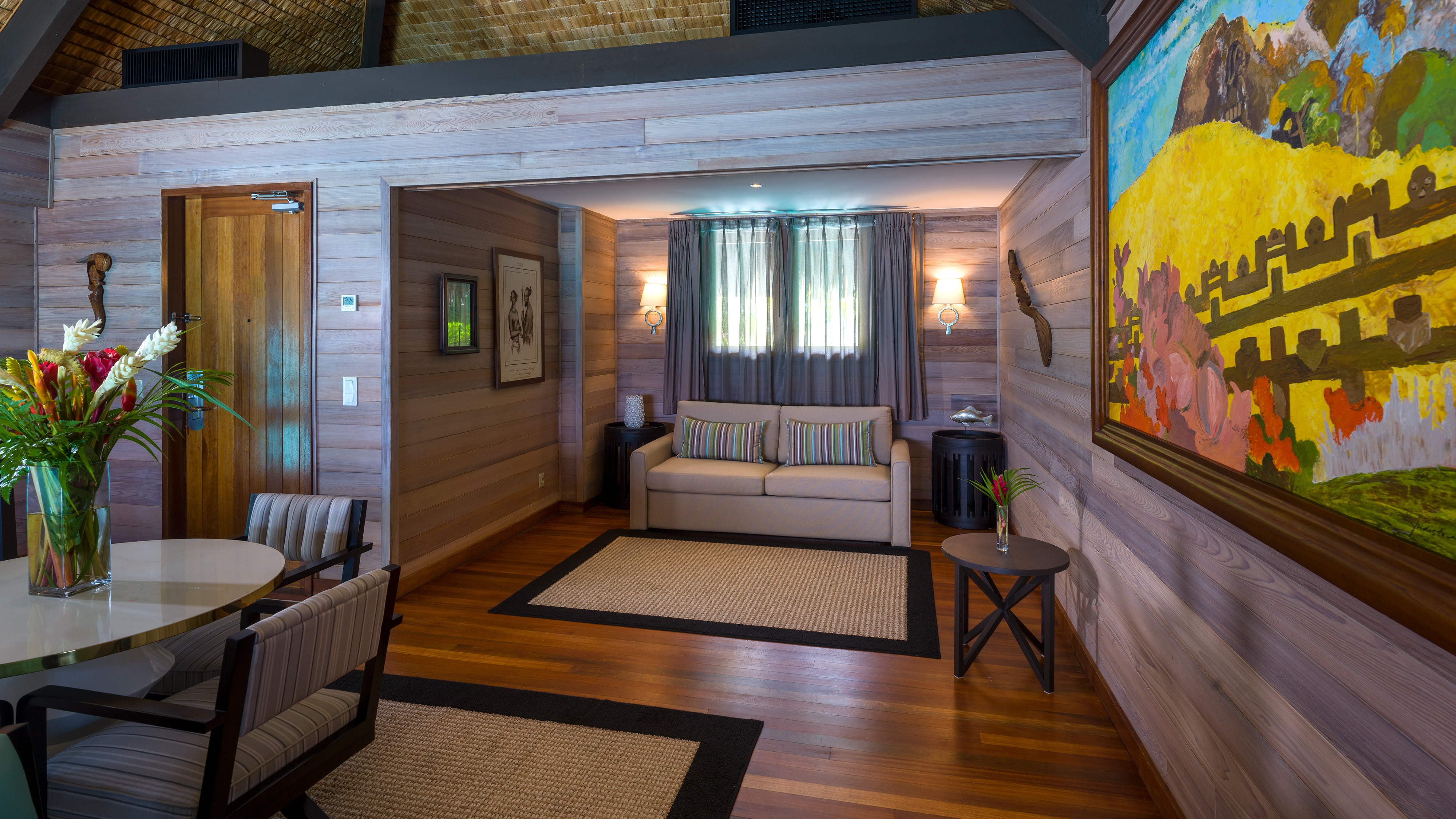 St Regis Bora Bora Deluxe Otemanu View villa lounge