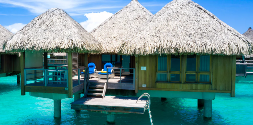 St Regis Bora Bora Deluxe Otemanu View with Mount Otemanu panorama