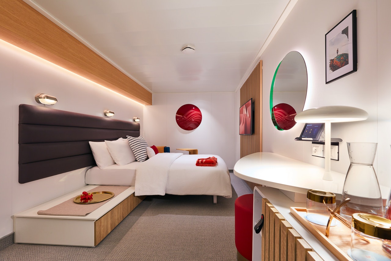 Virgin Voyages Insider interior cabin aboard Brilliant Lady