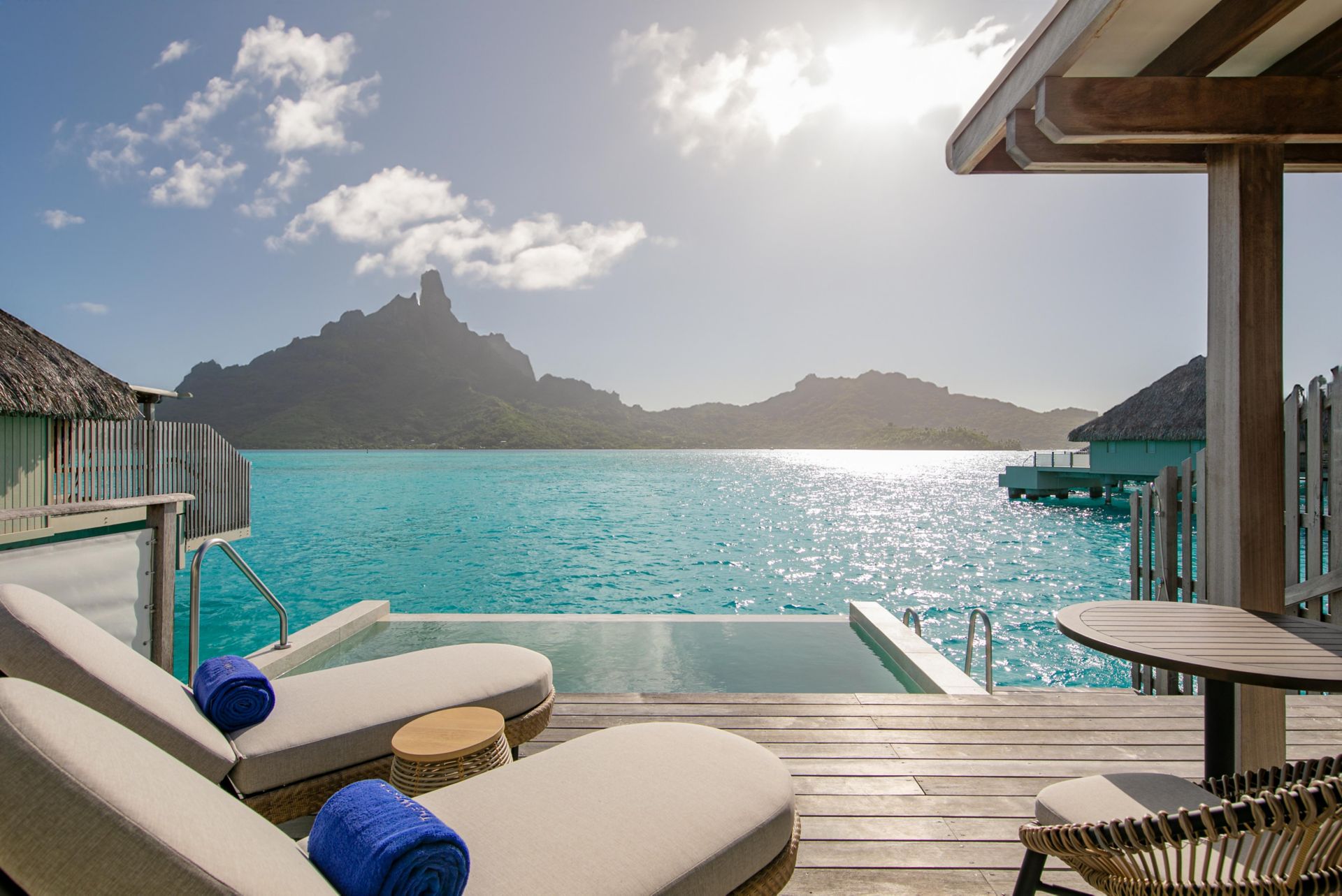 Westin Bora Bora Royal Overwater Villa plunge pool deck