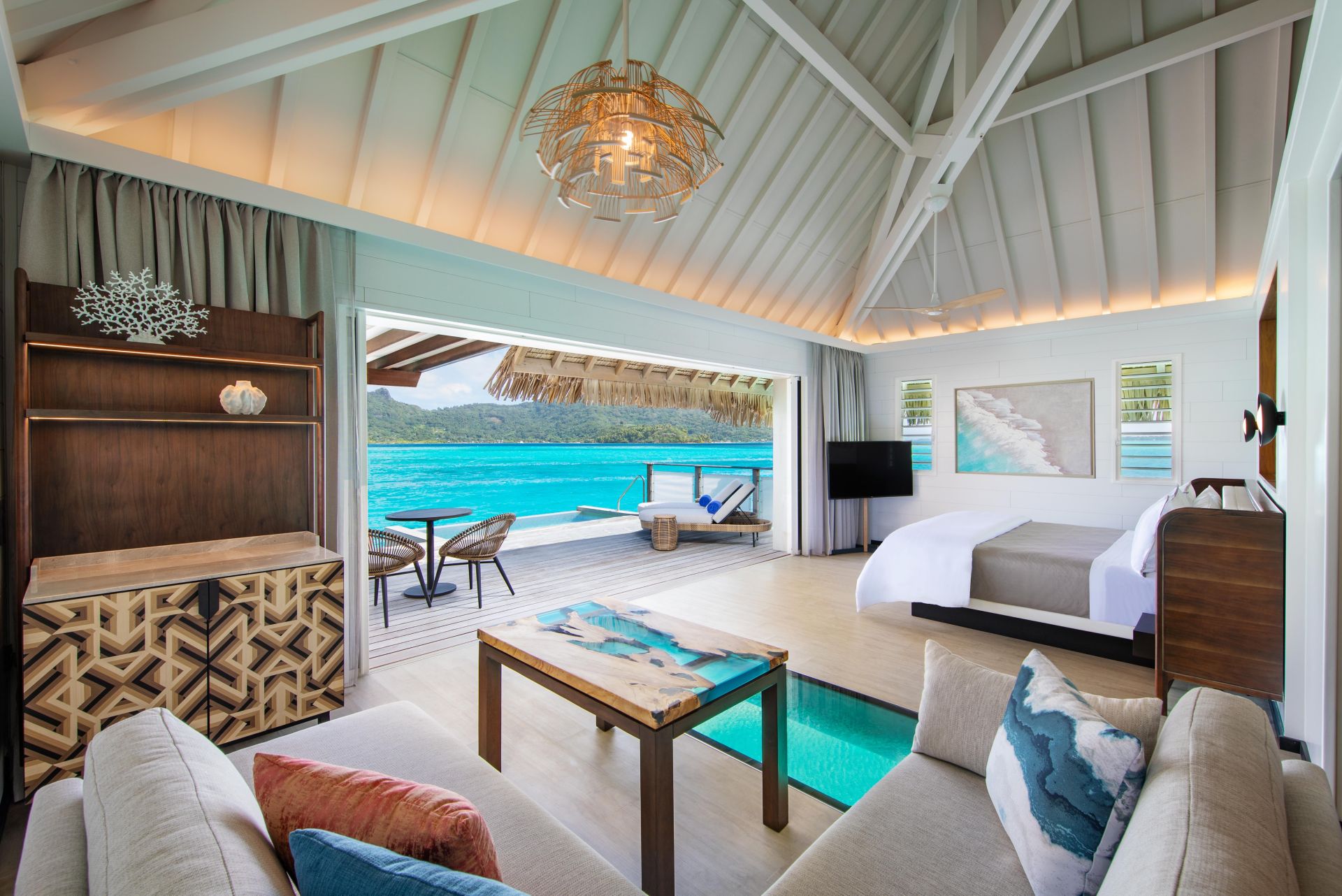 Westin Bora Bora overwater suite with private plunge pool