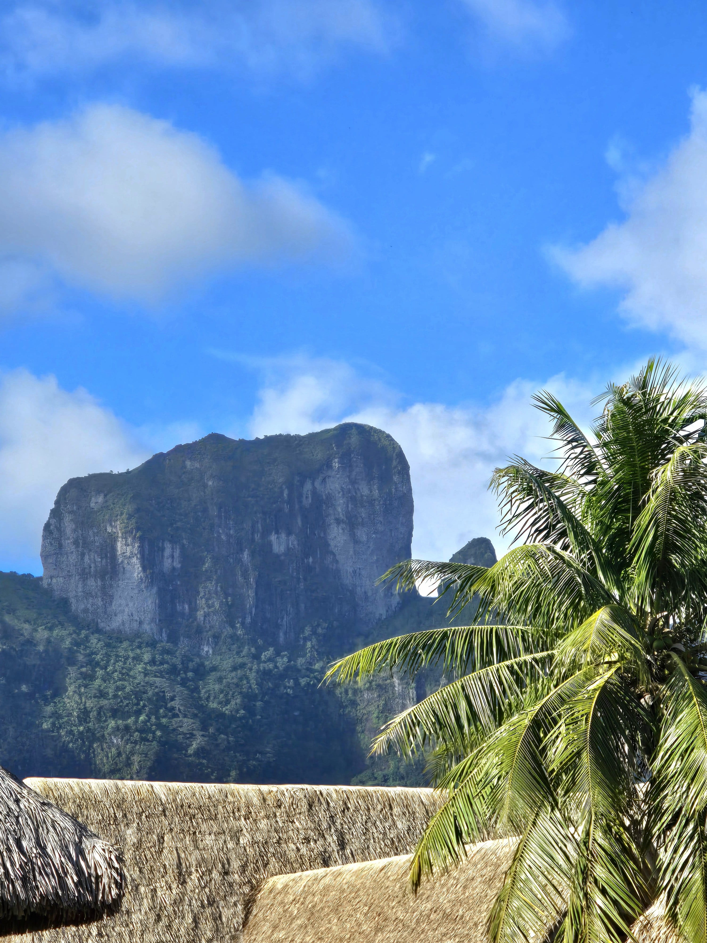 Mount Otemanu seen from Bloody Mary's Hotel Bora Bora