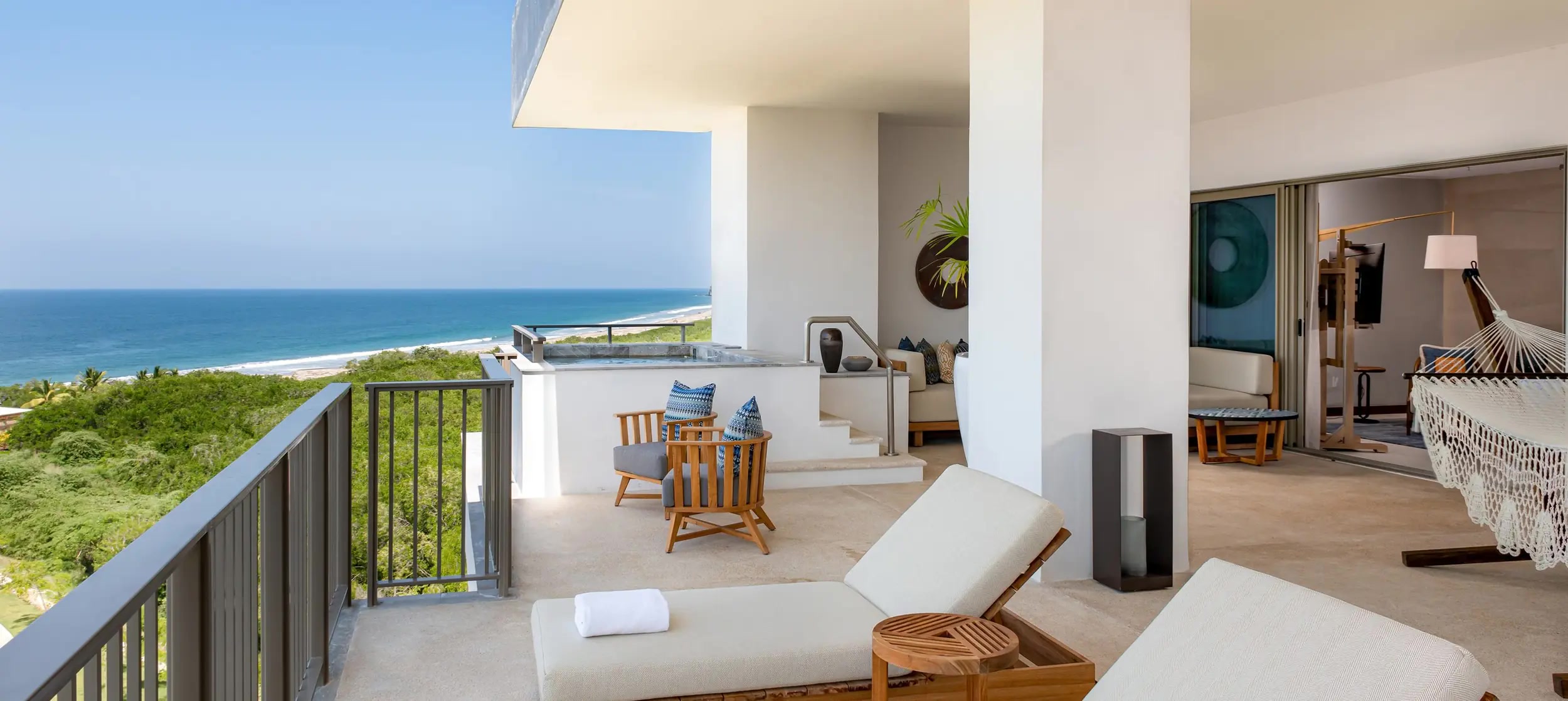 Conrad Punta de Mita Ocean View Penthouse Suite living space